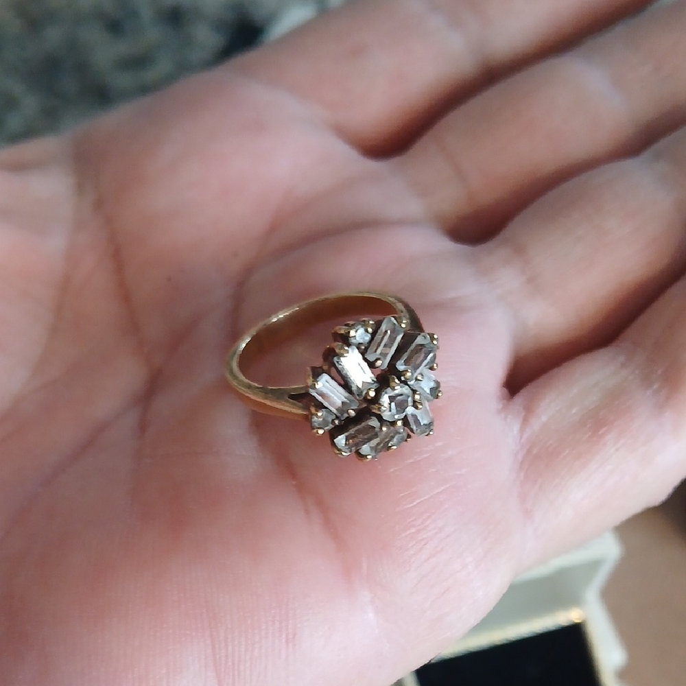Vintage Gold Tone Cocktail Ring